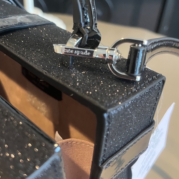 NWT Kate spade BLACK Wrapping Party Gift Box crossbody (K5998) - Picture 7 of 11